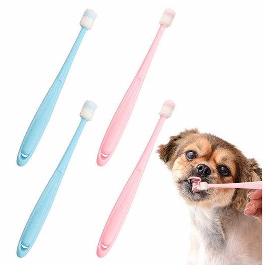 Brosse à dents en silicone souple pour chiens et chats