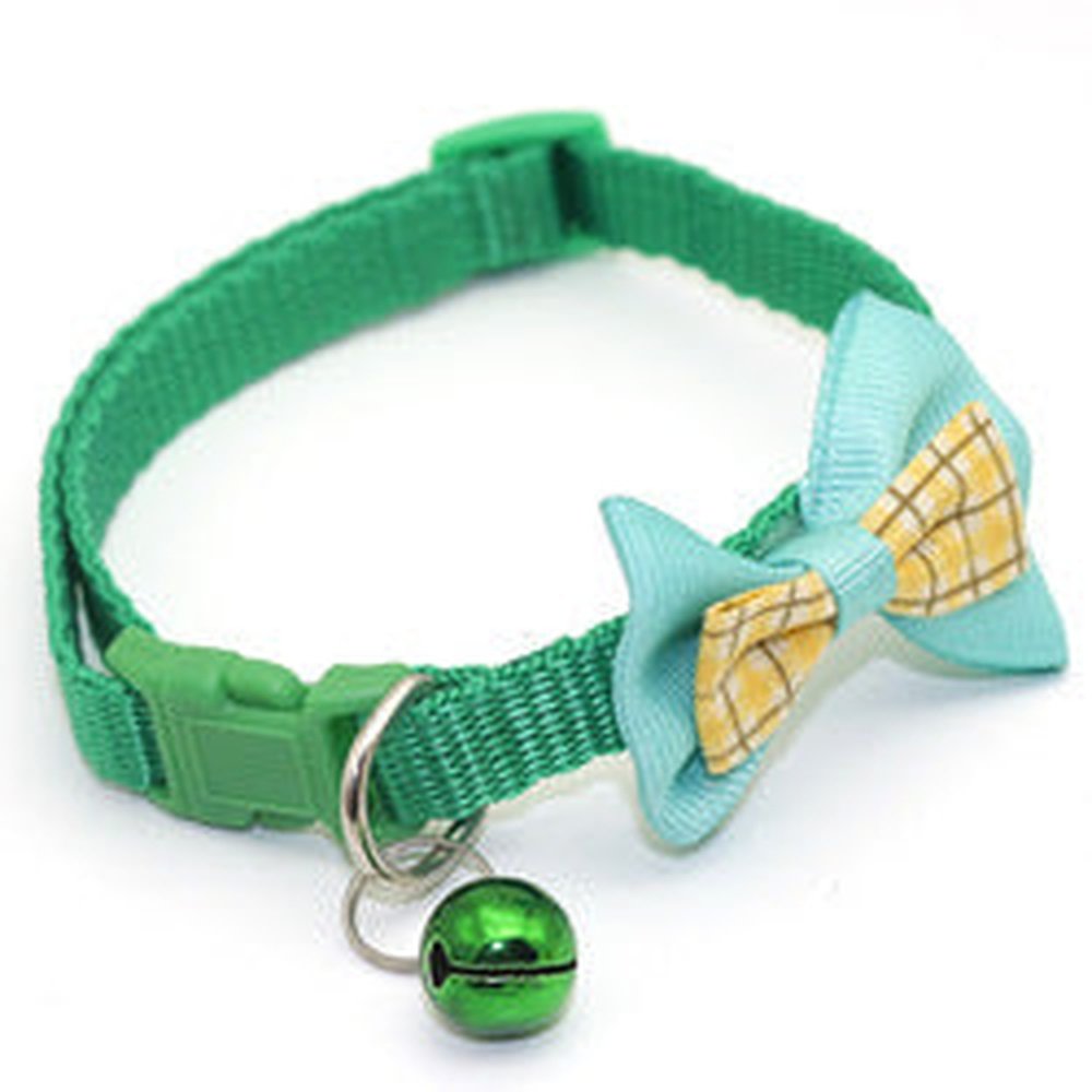 Collier en Nylon, Grelot et Nœud Papillon Ajustables pour Chats