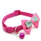 Collier en Nylon, Grelot et Nœud Papillon Ajustables pour Chats