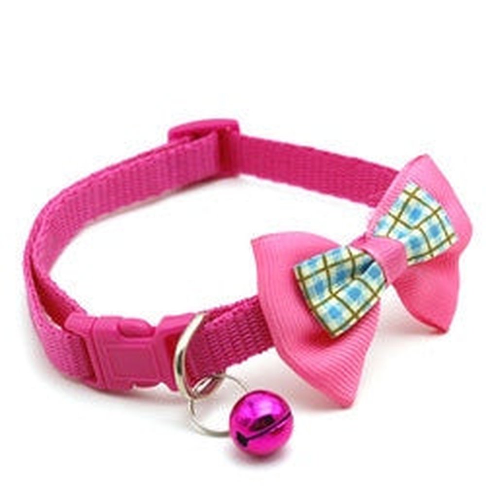 Collier en Nylon, Grelot et Nœud Papillon Ajustables pour Chats