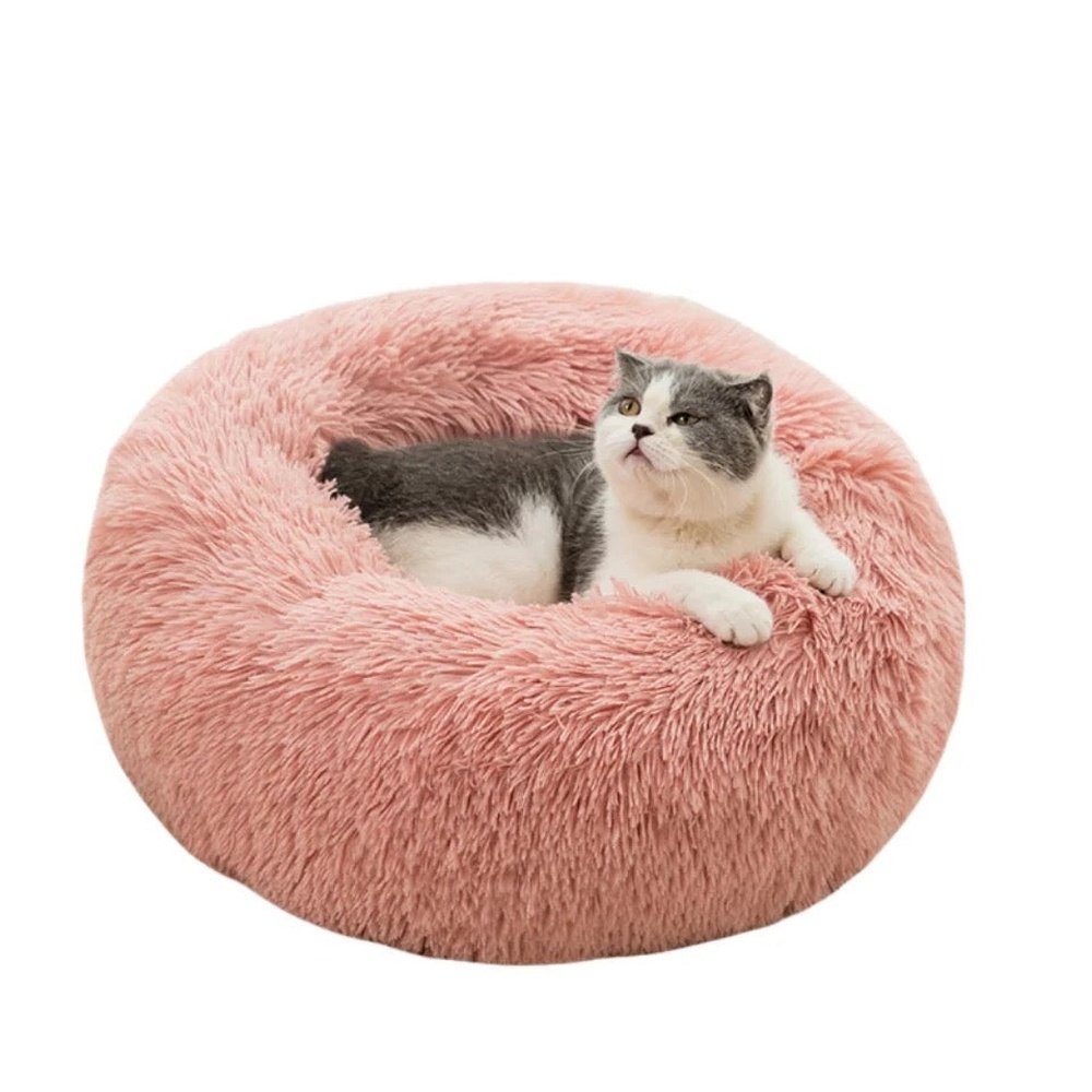 Coussins rond en peluche pour chiens et chats