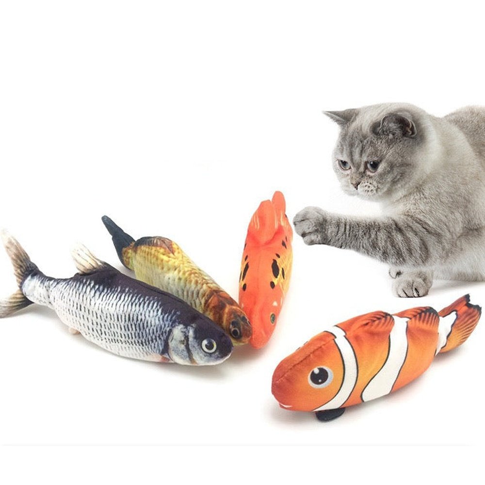 Jouet interactif, poisson mobile pour chats
