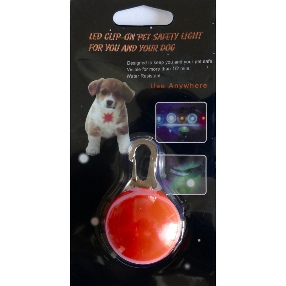 Lumière pendentif Led à clip pour chien