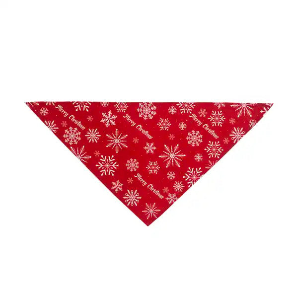 Bandanas de Noël Festifs pour Chiens - 4 Motifs, Tailles S & M