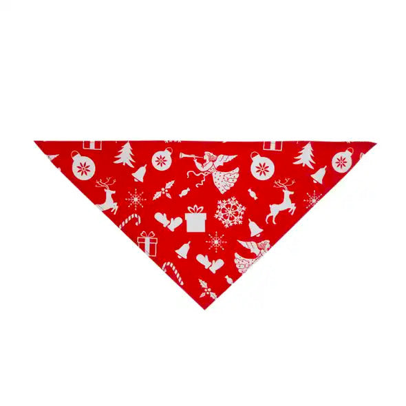 Bandanas de Noël Festifs pour Chiens - 4 Motifs, Tailles S & M