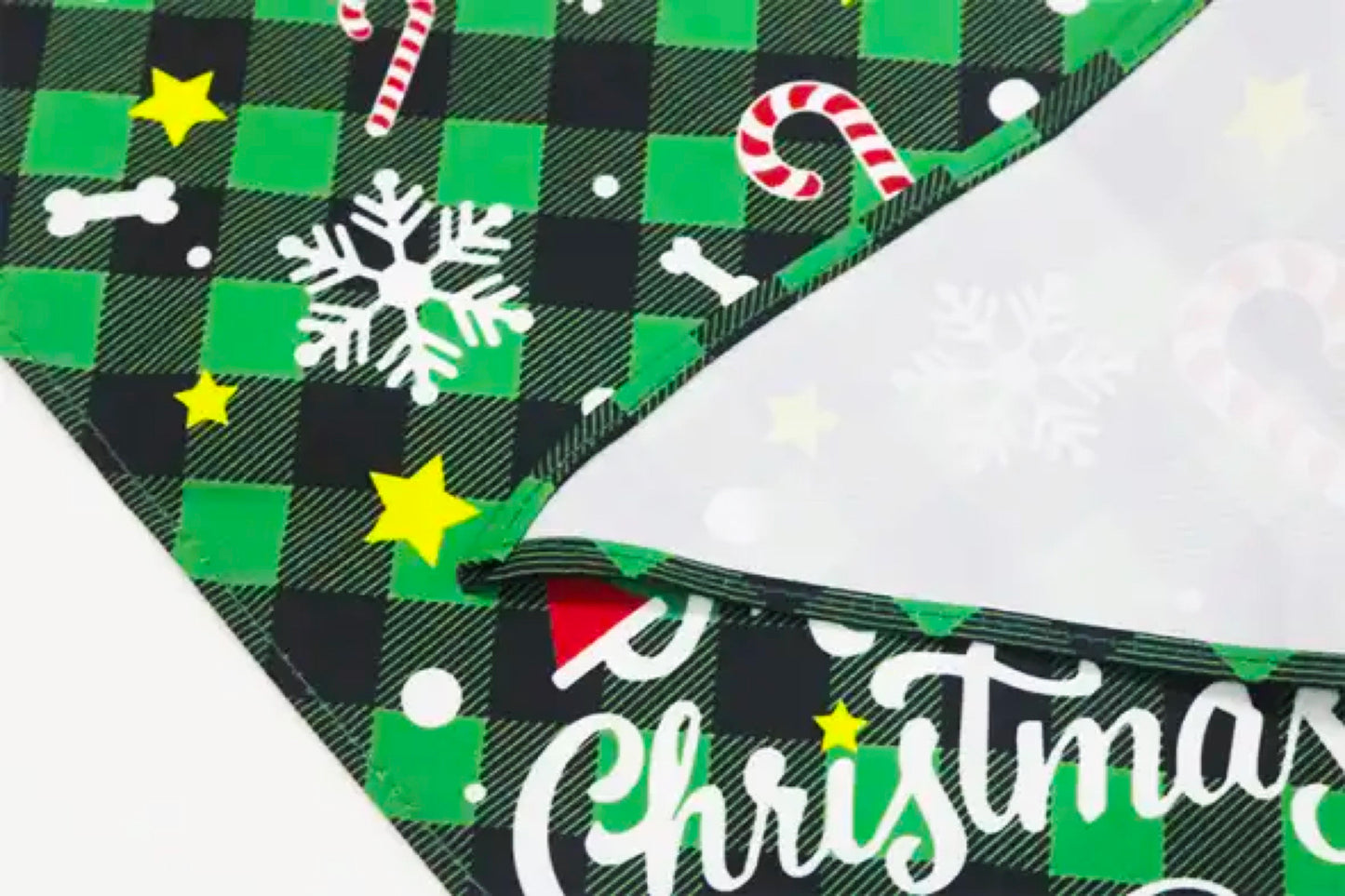 Bandanas de Noël Festifs pour Chiens - 4 Motifs, Tailles S & M