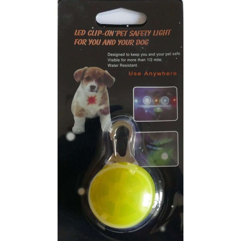 Lumière pendentif Led à clip pour chien